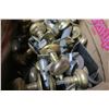 Image 7 : box of electrical boxes, box of older door knobs