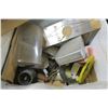 Image 15 : misc box of items, plumbers snake, copper rods, bathroom fan..etc.
