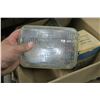 Image 2 : Misc box of electrical items, varous headlights, round fuse boxes.