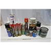 Image 1 : Assorted liquids, stains, aerosals, sealants, etc.