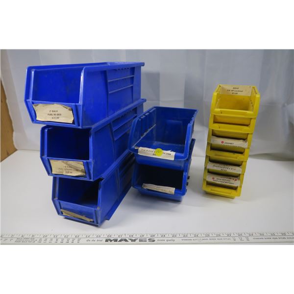 Assorted bolt bins