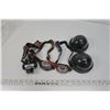 Image 1 : 3 head lamps, 2 decoy security cameras