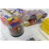 Image 3 : Rummoli, puzzle cube, poker chips, assorted game pieces, egg carrier