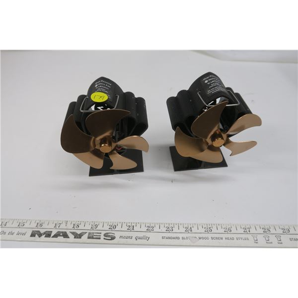 2 heat powered stove fan