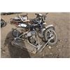 Image 1 : pallet with two motorbike frames, one silver, one black