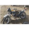 Image 5 : pallet with two motorbike frames, one silver, one black