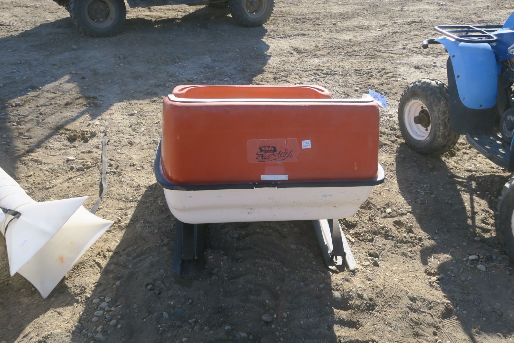 pull behind snowmobile passenger sled Schmalz Auctions