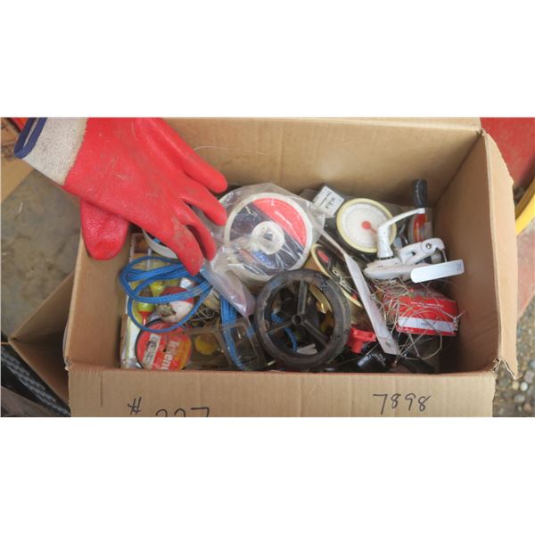 mis box of fishing items