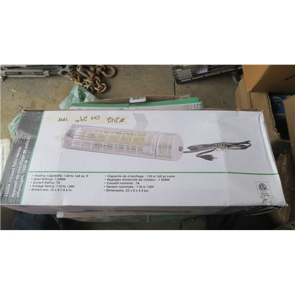 1500 watt infrared patio heater