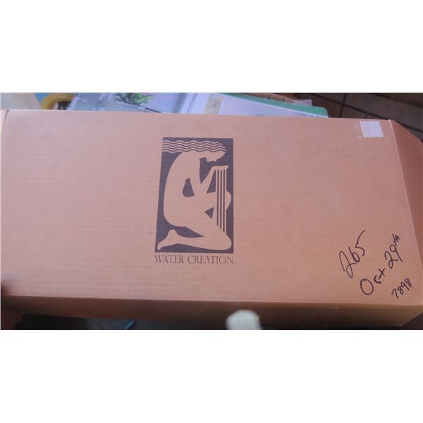 water creations brass stop valve & P-trap kit