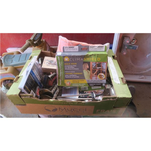 misc box of items , mashers, wiring kit, battery warmer, etc