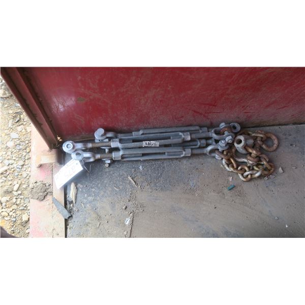 4- chain tightners with attachments