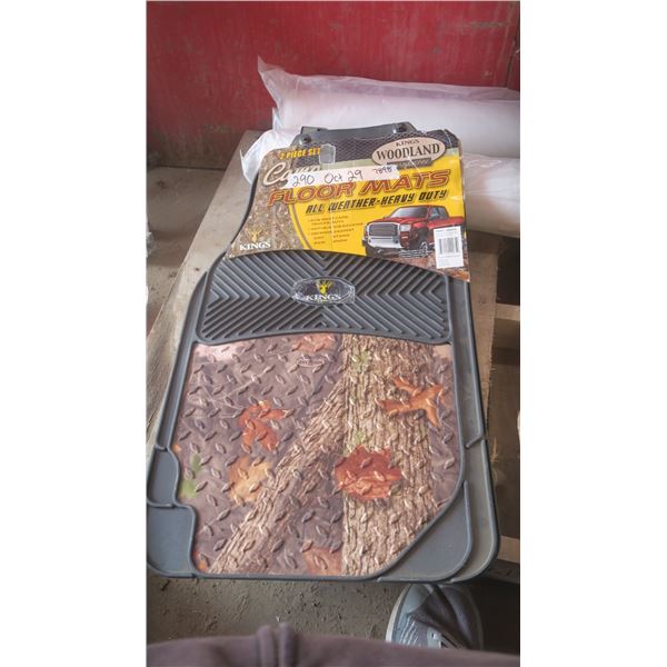set of camo floor mats