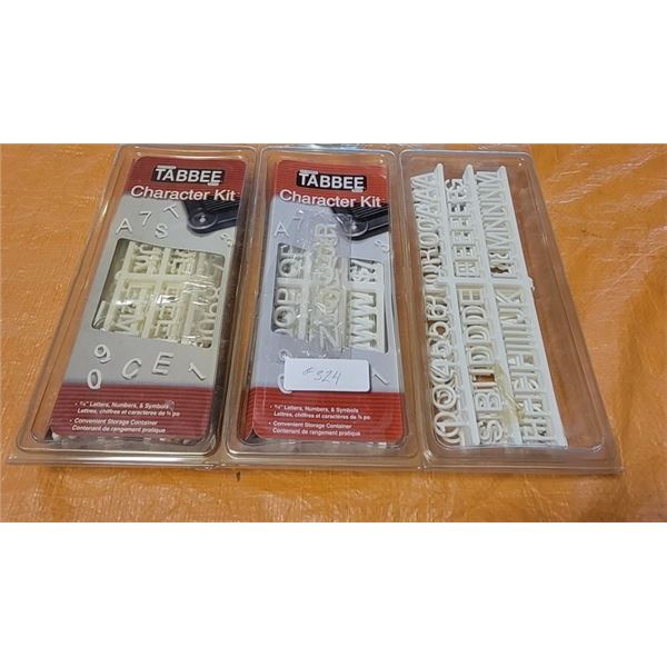 Original Tabbee Character Sets for Signs