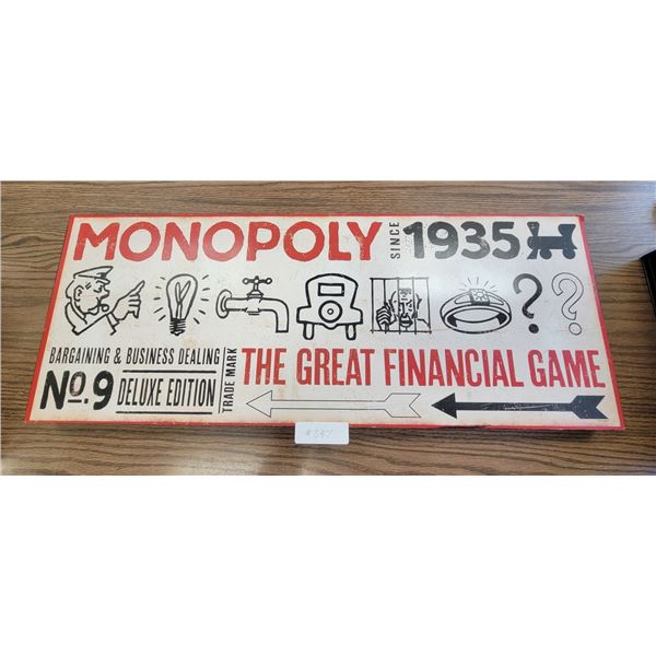 Sign 1935 Monopoly 30" x 12"