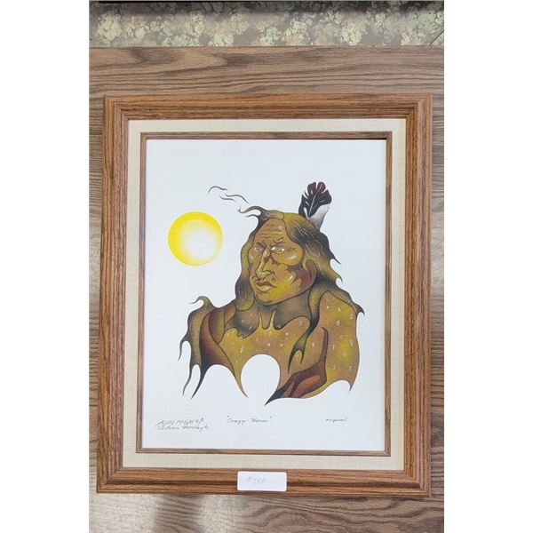 Painting Original 1997 Alvin McKay "Crazy Horse"