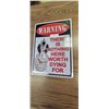 Image 1 : Tin Sign 12" x 17"
