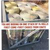 Image 1 : Fire Hose 1.5" I.D. (5 of 9 - stack of 14 rolls in crate #1 - rolls are about 40' to 80')