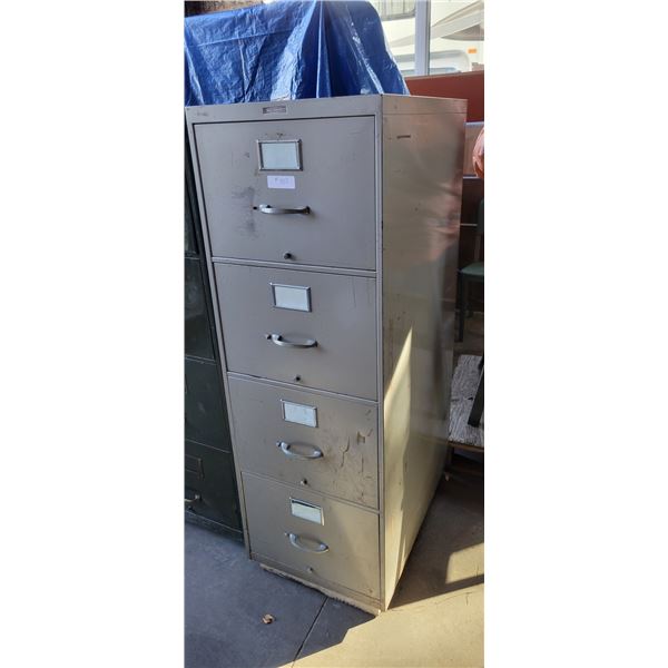 File Cabinet Silver w Letter Size Hanging Folders: 150 green, 87 blue, 45 yellow, 23 purple, 17 marr