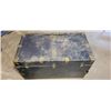Image 1 : Trunk - Blue Metal (well used) 34" x 19" x 18"