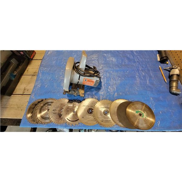 Circular Saw 7 1/4" 9.0 Amp w 10 x 7 1/4" blades for many types of cutting