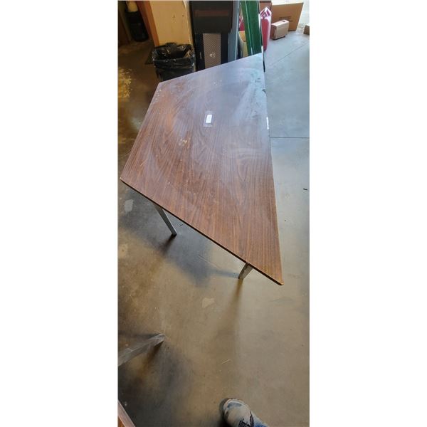 Trapezoid Tables (Used for harder work, wreath making) condition may vary slightly from photo. Some 