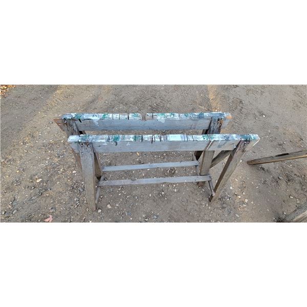 2 saw horses (well used)