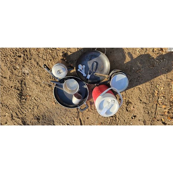 Camping Cookware & Coleman Water Jug