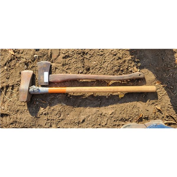 2 Axes - Splitting Maul & Axe