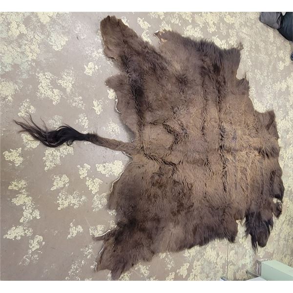 Buffalo Hide 64" long x 70" wide (add 24" for tail)
