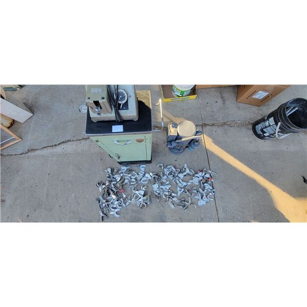 Dental Suction Units x 2 (Cabinet model moteo was rewound in 1979) w numerous trays for taking impre