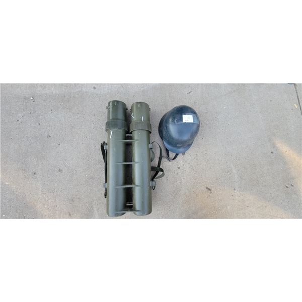 Army Helmut & Dual Artillery Case