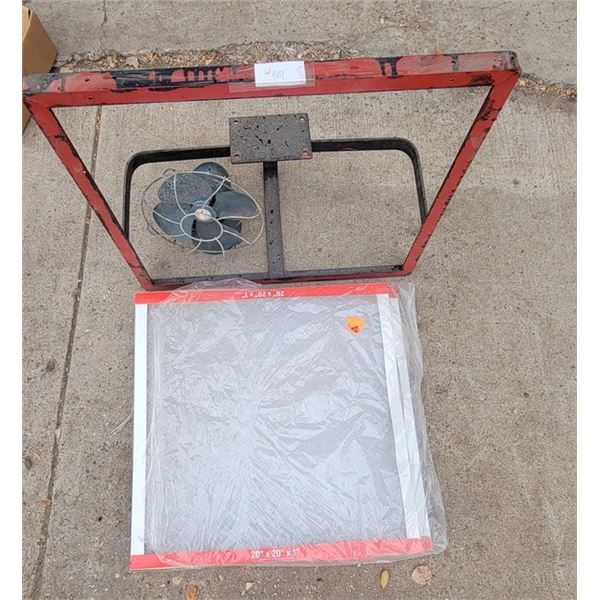 Furnace Filters 20" x 20" x 1" & 20" Fan Bracket