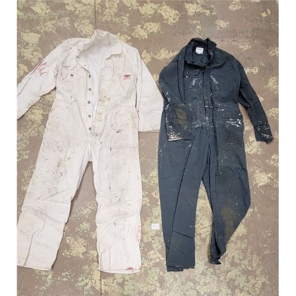 Coveralls x 2 (40 tall [ one pair says GWG with the buttons])