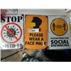 Image 1 : Lot of 3 Covid-19 signs