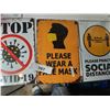 Image 2 : Lot of 3 Covid-19 signs