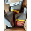 Image 2 : 1 opened and 2 unopened JD Hy-Gard hydraulic oil