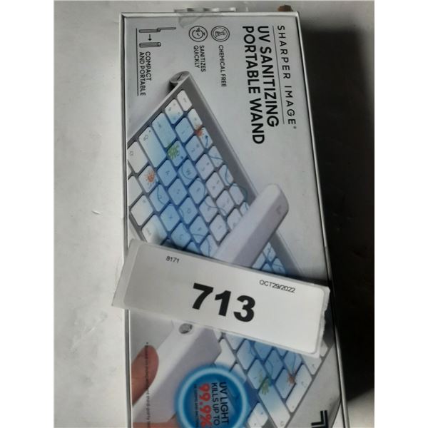 Sharper image UV sanitizing portable wand