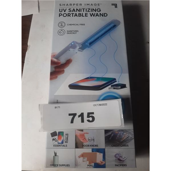 Sharper image UV sanitizing portable wand