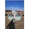 Image 10 : sea foam green boat 14ft & trailer.  Trailer SN# SK400755892