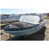 Image 3 : sea foam green boat 14ft & trailer.  Trailer SN# SK400755892