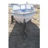 Image 1 : Blue& white 16ft boat with trailer ( SN not located ) Plate # TLK 323