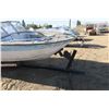Image 21 : Blue& white 16ft boat with trailer ( SN not located ) Plate # TLK 323