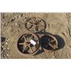 Image 1 : 3 misc vintage metal wheels, 13",17" 18"