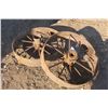 Image 1 : 2 vintage metal wheels 30"