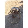 Image 3 : 3 large vintage misc metal wheels, 2- 28", 1- 36"