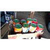 Image 3 : 8 Vintage Oil Tins - 7 full - Esso, Royalite, Quaker State, Gulf Premium