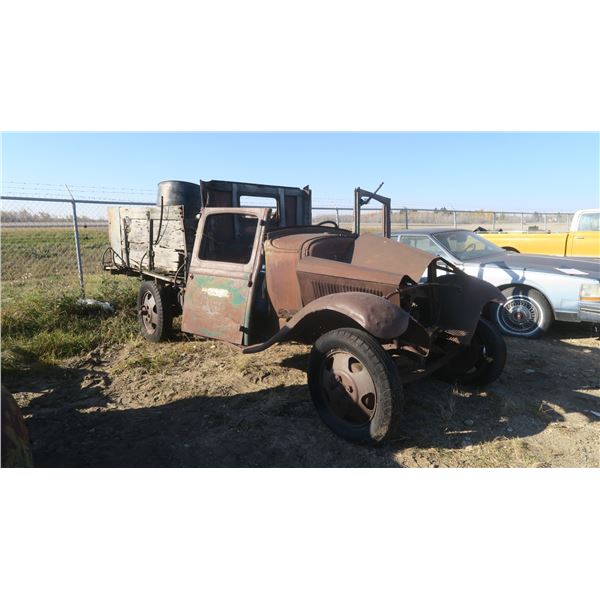 Ford Model A Truck w/ Box/Deck - Has Engine & Trans - Sold As Is