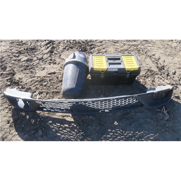 Black & Yellow Tool Box, Plastic Dodge Chrysler Grill