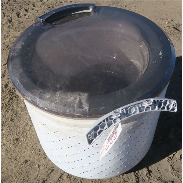 Washer machine door window, and Washer machine drum